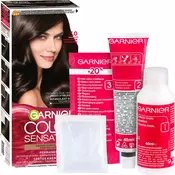 GARNIER Color Sensation barva za lase odtenek 3.0 Dark Brown 4 pcs
