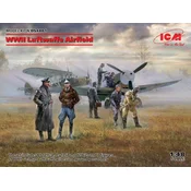 WWII Luftwaffe Letališče (MesserschmittBf109F-4,Hs126B-1,Pilot,osebjel)
