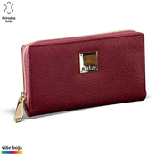 Princ Leather Ženski kožni novcanik Zip Luxury, Bordo