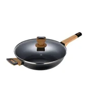Bergner Globoka ponev z nelepljivo površino BG-34628-BK 28 cm Earth Black
