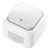 Panasonic Stikalo PALMIYE nadometno menjalno IP54 belo