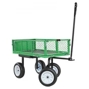 VEVOR Vrtni voziček s sedežem 860x460x225 mm zelen