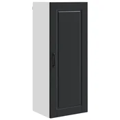 Vidaxl Omarica na steni PORTO Črna 40 x 31 x 100 cm Konstruiran les