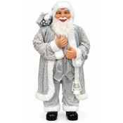 Deda Mraz dekorativna figura L-95, 120 cm, Belo-srebrne boje
