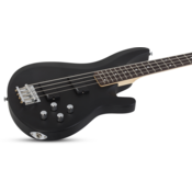 Schecter C-4 Deluxe Satin Black bas gitara