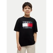 Tommy Hilfiger Majica Heritage KB0KB10340 Črna Regular Fit
