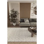 Elit 13 - Tepih u krem i sivoj boji (80 x 400 cm)