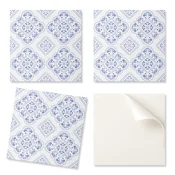 shumee Samolepilne vinilne stenske ploščice z elegantnim dekorativnim vzorcem 4x50x50 cm