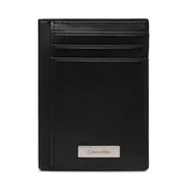 Calvin Klein Etui za kreditne kartice Plaque Ns Card Case LV04D1065G Črna