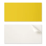 shumee Komplet vinilnih ploščic s potiskom - dekoracija za spalnico rumene barve 6x60x30 cm