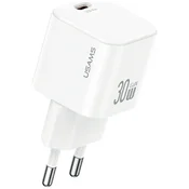 USAMS USAMS 30W STENSKI POLNILEC ZA TELEFONE Z USB-C PRIKLJUČKOM IN 1M KABLOM USB-C