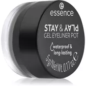 essence STAY & PLAY tekoče črtalo za oči odtenek 01 Black 5 g