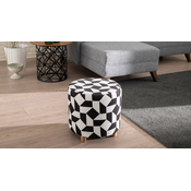 ATELIER DEL SOFA Tabure Begon Black White