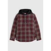 LEVIS  Prehodna jakna CLASSIC temno rdeča/črna/bela