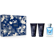 Versace Pour Homme Gift Set for Men Eau de Toilette 50ml + 2 in 1 Shower Gel and Shampoo 50ml + After Shave Balm 50ml