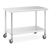 Delovna miza na kolesih - 60 x 120 cm - 158 kg nosilnosti - Royal Catering