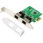 PCI-Express kontroler 2-port Gigabit Ethernet