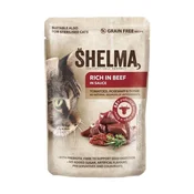 Shelma mokra hrana za mačke, govedina v omaki, 85g