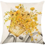 Ljubki dom Lanena prevleka za vzglavnik VELOBLOOM 45x45 cm, krem