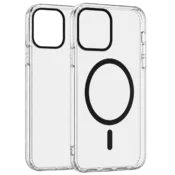 Transparent Color Ring MagSafe maska za iPhone 14 Pro Max – Crna