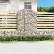 Gabionska košara s lukom 150x30x220/240 cm pocincano željezo