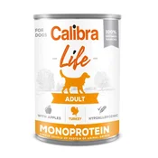 Calibra CALIBRA Dog Life Adult Turčija z jabolki - mokra hrana za pse - 400g