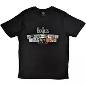 The Beatles Albums on Apple (Puff Print) Black XL Majica