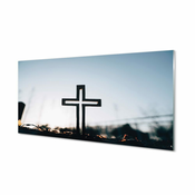 tulup.si Slika na akrilnem steklu Cross 120x60 cm 4 obešalnika