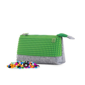 PIXIE CREW veliko etui SIVO/ZELENO