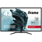 IIYAMA G-MASTER Red Eagle G4380UHSU-B1 107,9 cm (42,5) UHD VA 144Hz DP/HDMI/USB HDR400 FreeSync zvočniki gaming monitor