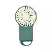 Aigostar - Punjivi džepni ventilator 4W/5V 500 mAh USB, zelene boje