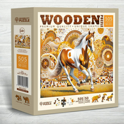 WOODEN CITY Lesena sestavljanka Elegantni konj 505 kosov