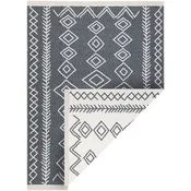 Rugsx Preproga TWIN 23000 Boho, bombažna, dvostranska, 60x90 cm Črna