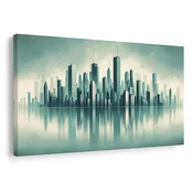 Slika panorama modernega mesta - 60x40
