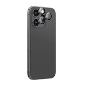slomart Kaljeno steklo AMAZINGTHING AR Aluminium 3 Lens Glass z okvirjem za leče kamere za iPhone 16 Pro/16 Pro Max - črno