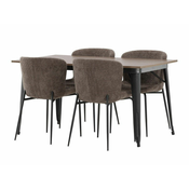 jedilnica set Dallas 3363 75x80x140cm, Slog: Industrijski