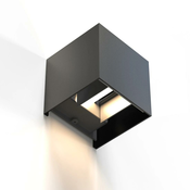 HAMA LED zidna svjetiljka za unutarnju i vanjsku upotrebu, WLAN, aplikacija i glasovno upravljanje, crna