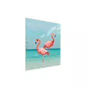 shumee STEKLENA DESKA ZA REZANJE 45x52 FLAMINGO