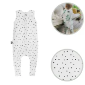shumee Spalna vreča z nogami S (1-2 leti) Black_Dots