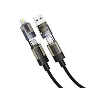 Moxom 4 u 1 type c na type c/lightning, USB na type c/lightning mx-cb364 100w 1m crni USB data kabal ( u2219 )