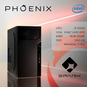 Racunalo Phoenix SPARK Z-335 Intel i3-10100/8GB DDR4/SSD 240GB/Windows 11 Pro