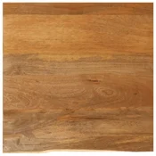 Vidaxl Mizna ploŽa z naravnim robom 40x40x2,5 cm trden mangov les