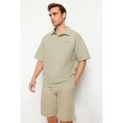 Trendyol Muška majica Tmnss24Po00011, Bež