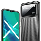 Overboard Ovitek za Xiaomi Poco X4 Pro 5G, karbonski gel, črn