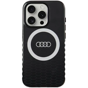 Audi IML Big Logo MagSafe Case iPhone 15 Pro 6.1 black hardcase AU-IMLMIP15P-Q5/D2-BK (AU-IMLMIP15P-Q5/D2-BK)