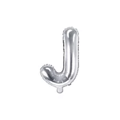 Folijski balon črka J srebrn 35 cm