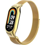 GS Milanski pašček za Xiaomi Smart Band 8, zlat