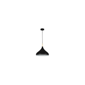 Lestenec na vrvici MIKO 1xE27/60W/230V pr. 32 cm črna
