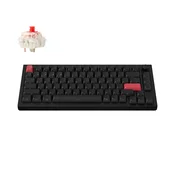 Keychron Keychron Q1 Max QMK/VIA Brezžična mehanska tipkovnica po meri, Popolnoma sestavljen, Side-Printed, Oglje črn, Jupiter Red/Q1M-M1S, (5000130938)