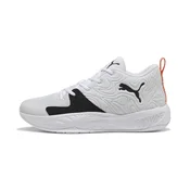 PUMA Court Pro 3 Mid Basketball Shoes Unisex, Shoes, White/Black/Melon Glow, 43